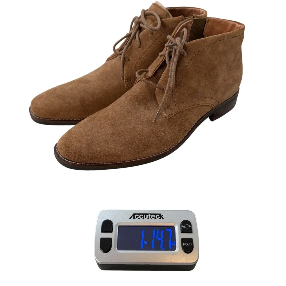 Mark‎ Nason Brown Camel Suede Memory Foam Lux Chukka Desert Boots Size 8 NWOB